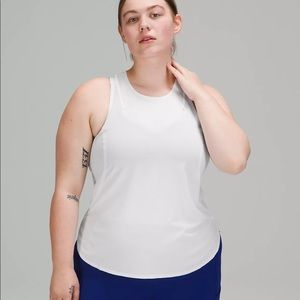 White lululemon Lightweight Run Kit Tank Top
